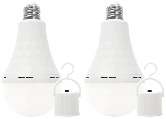 Alt view image 4 of 7 - 8 PCS Rechargeable Emergency Light Bulbs LED Light Bulb 15W 6000K Daylight