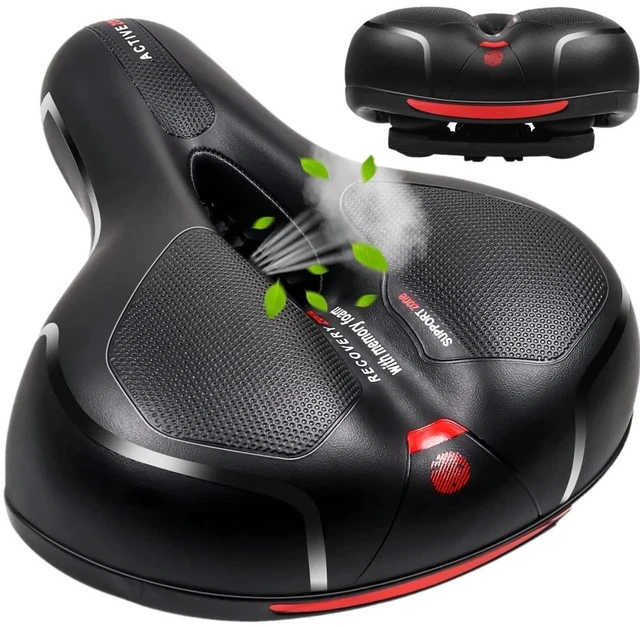 Main image of Comfort Wide Big Bum Soft Gel Bike Saddles Bicycle Seat Cycling Air Cushion Pad