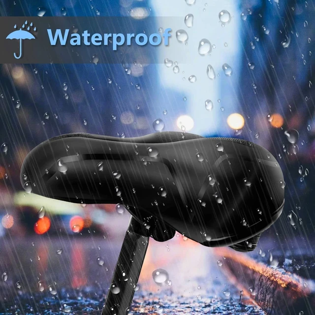 Alt view image 4 of 7 - Comfort Wide Big Bum Soft Gel Bike Saddles Bicycle Seat Cycling Air Cushion Pad