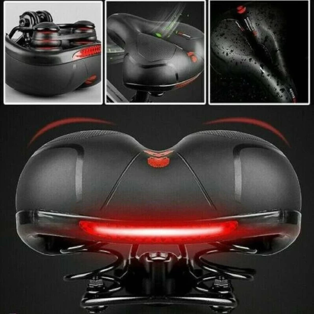 Alt view image 3 of 7 - Comfort Wide Big Bum Soft Gel Bike Saddles Bicycle Seat Cycling Air Cushion Pad