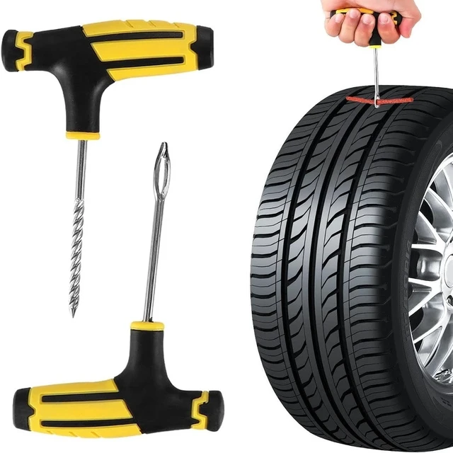 Alt view image 3 of 7 - 68PCS Tire Repair Kit with Rubber Plugs Flat Tire Puncture Repair Tools for Cars