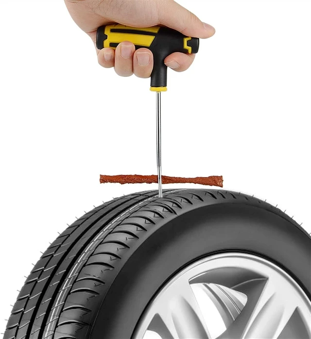 Alt view image 2 of 7 - 68PCS Tire Repair Kit with Rubber Plugs Flat Tire Puncture Repair Tools for Cars