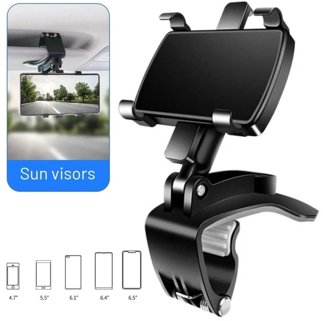 Main image of 360° Mount Holder Car Dashboard Sun Visor Mirror Stand For Cell Phone