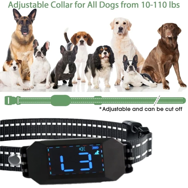 Alt view image 2 of 7 - 2800 FT Dog Training Collar Rechargeable Remote Shock Pet Waterproof Trainer