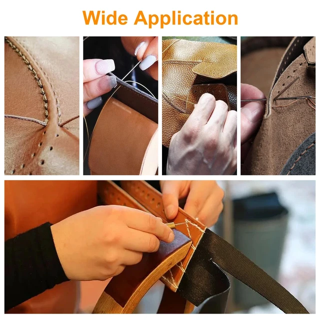 Alt view image 7 of 7 - 48Pcs Leather Sewing Tools Kit Stitching Needles Awl Set for Craft Hand Sewing