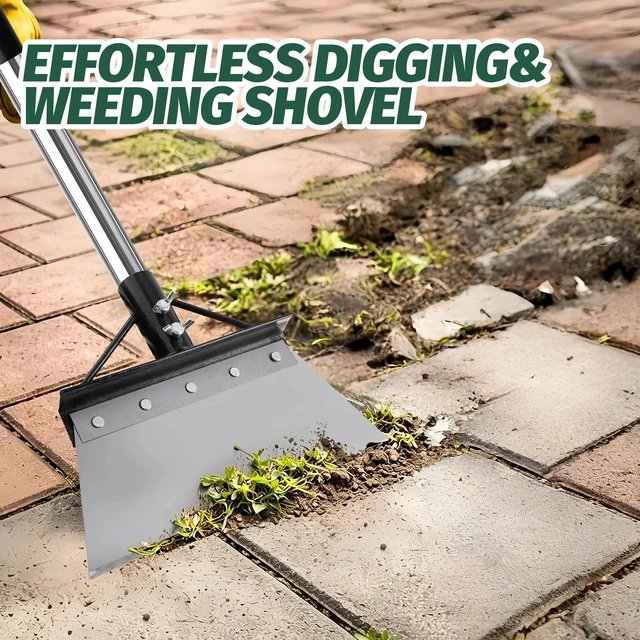 Alt view image 7 of 7 - Heavy Duty Multitool Shovel, Weeding Digging Snow Ice Floor Scraper for Garden