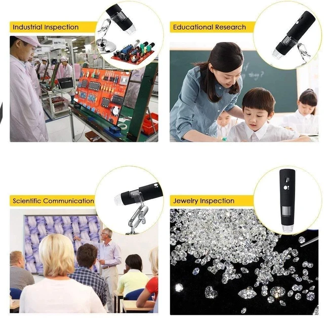Alt view image 6 of 7 - 1600X 3in1 USB Digital Microscope for Electronic Accessories Coin Inspection US