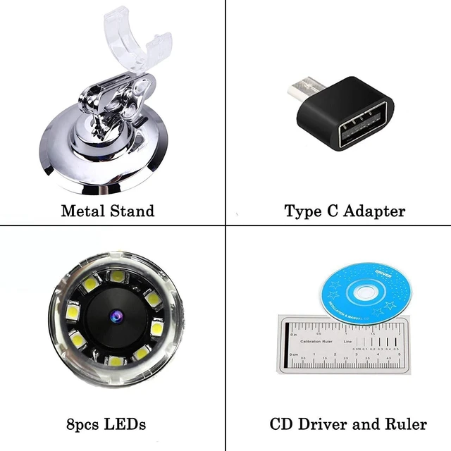 Alt view image 5 of 7 - 1600X 3in1 USB Digital Microscope for Electronic Accessories Coin Inspection US