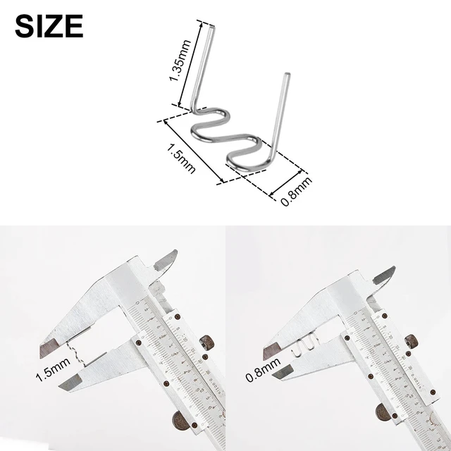 Alt view image 5 of 7 - Hot Stapler Gun Plastic Repair Car Bumper Welding Welder Machine Staples 1000PCS