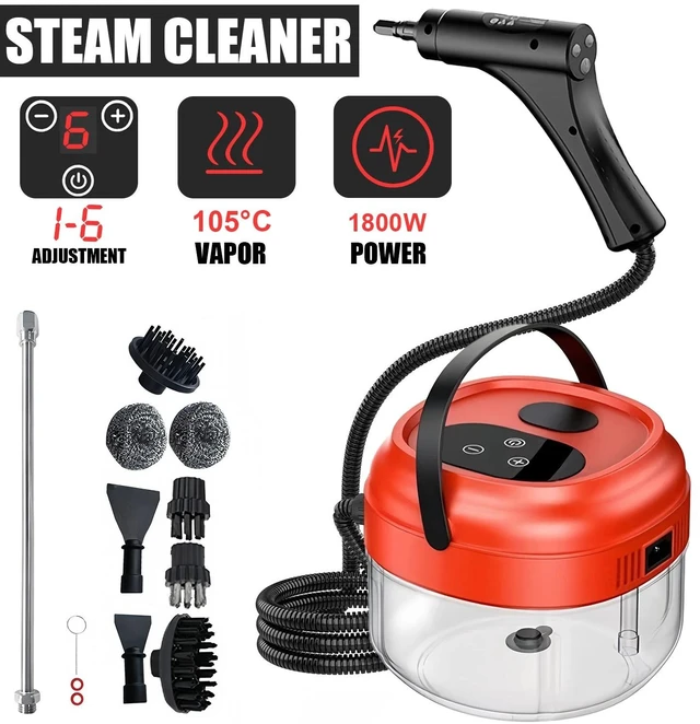 Main image of 1800W Portable Handheld Steam Cleaner High Pressure Steamer with Accessories