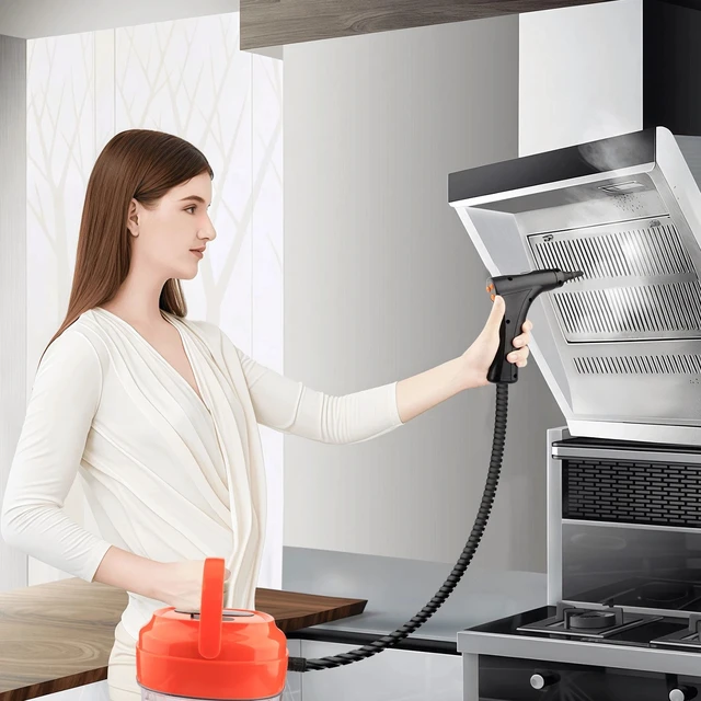 Alt view image 6 of 7 - 1800W Portable Handheld Steam Cleaner High Pressure Steamer with Accessories