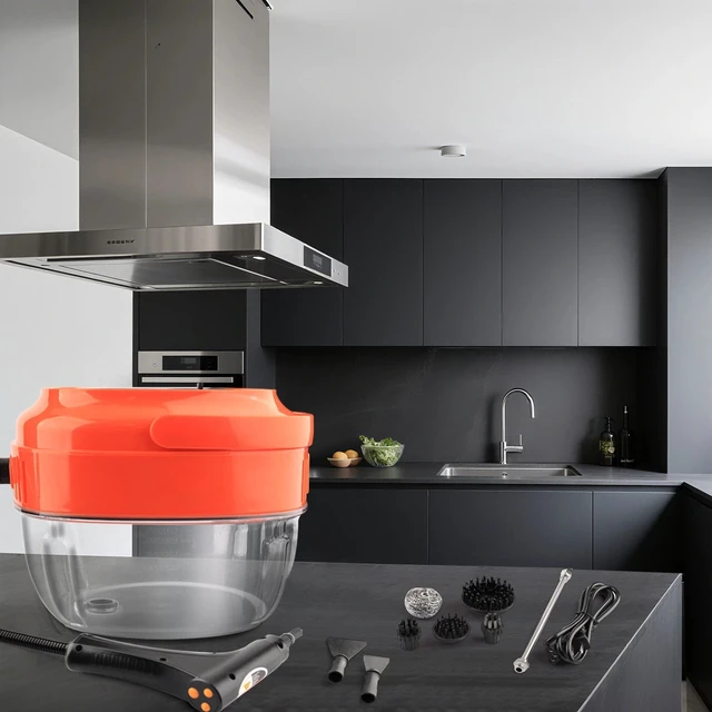 Alt view image 7 of 7 - 1800W Portable Handheld Steam Cleaner High Pressure Steamer with Accessories