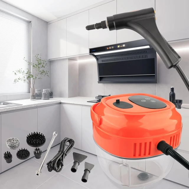 Alt view image 4 of 7 - 1800W Portable Handheld Steam Cleaner High Pressure Steamer with Accessories