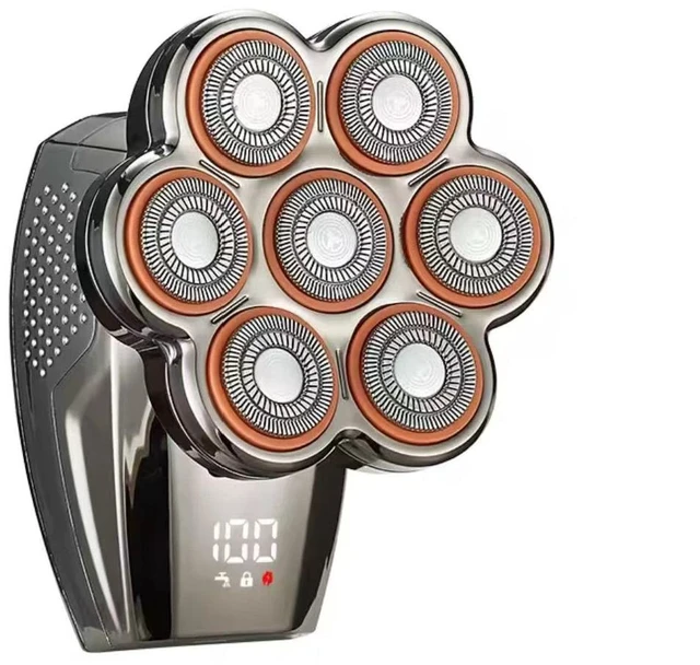 Alt view image 5 of 5 - 5-in-1 7D Rotary Electric Shaver Rechargeable Bald Head Hair&Beard Trimmer Razor