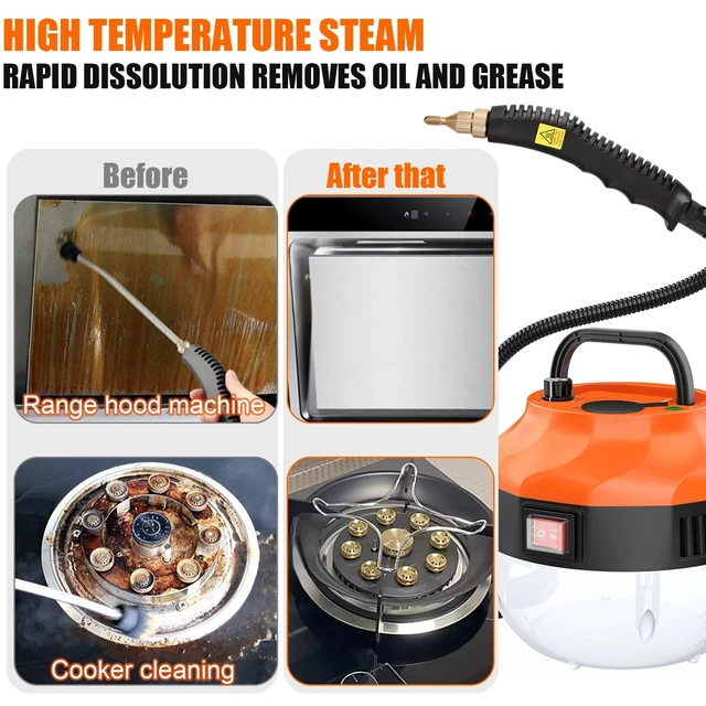 Alt view image 7 of 7 - 3800W Heavy-Duty High Pressure Steam Cleaner Household Car Cleaning Machine