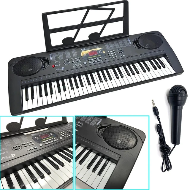 Alt view image 3 of 7 - 61 Key Music Electronic Keyboard Electric Digital Piano Organ Kids Xmas Gift