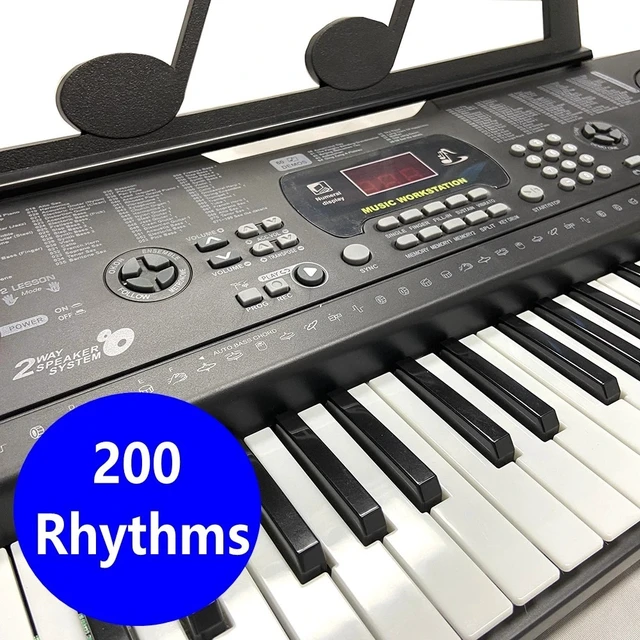 Alt view image 6 of 7 - 61 Key Music Electronic Keyboard Electric Digital Piano Organ Kids Xmas Gift