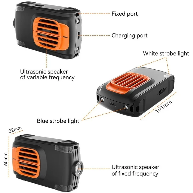 Alt view image 3 of 7 - Ultrasonic Pest Reject Car Control Electronic Repellent Rat Mice Repeller