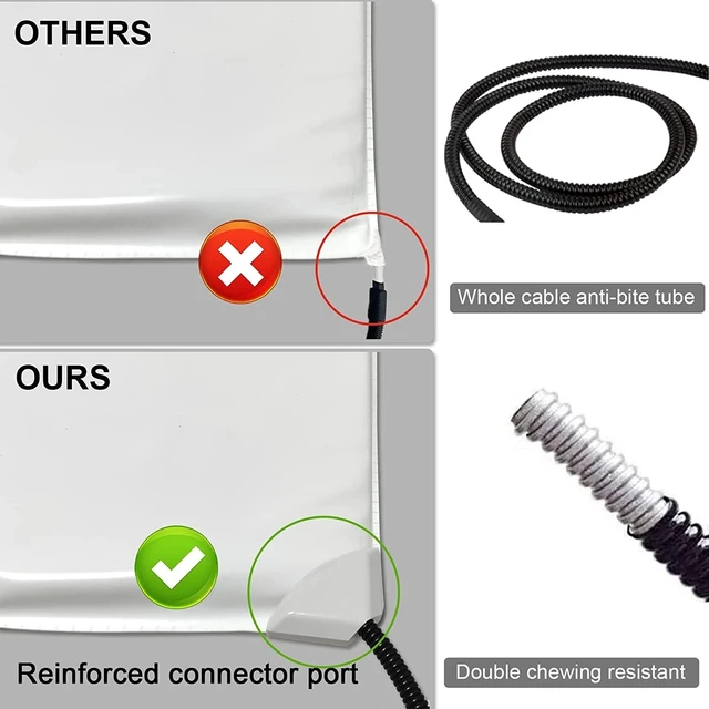 Alt view image 4 of 7 - Large Pet Heating Pad Electric Blanket Waterproof Mat Warmer Washable Dog Cat