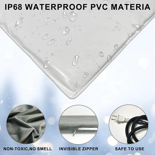 Alt view image 5 of 7 - Large Pet Heating Pad Electric Blanket Waterproof Mat Warmer Washable Dog Cat