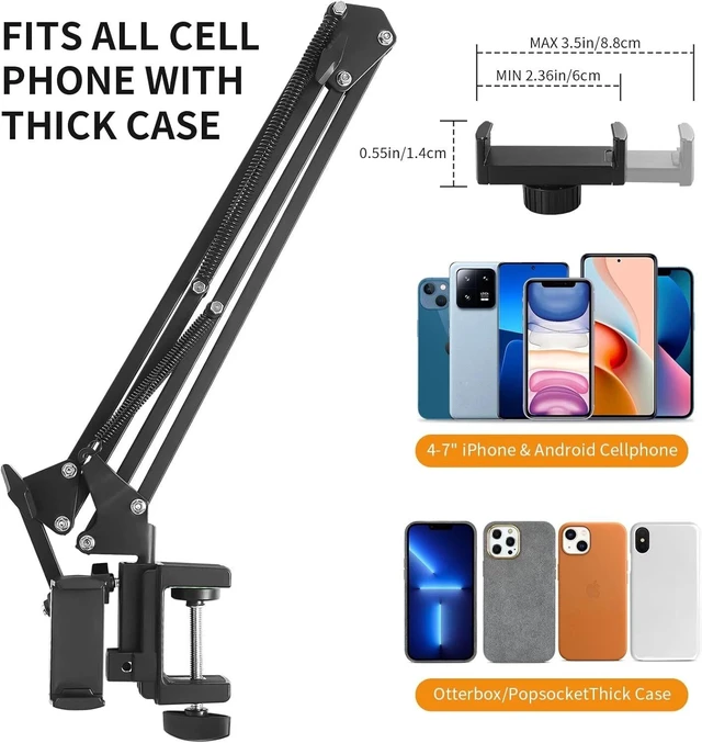 Alt view image 6 of 7 - Universal Lazy Mobile Phone iPad Tablet Holder Flexible Bed Desk Table Stand