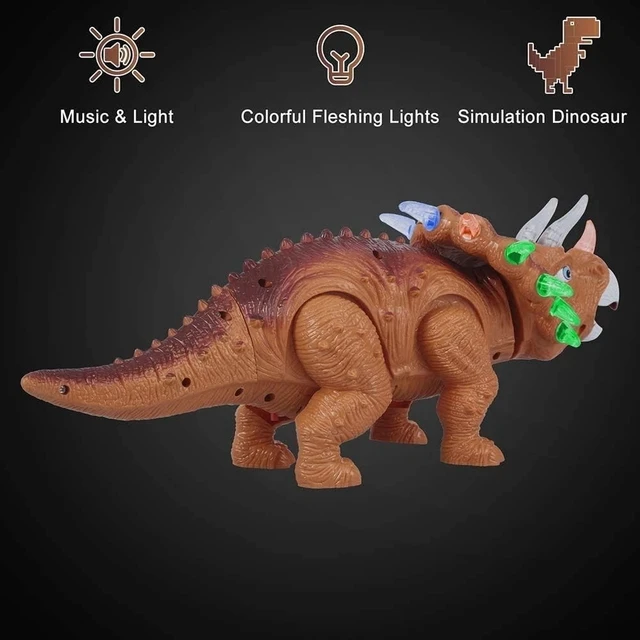 Alt view image 2 of 5 - Electronic Dinosaur Toys Walking Dinosaur with Flashing & Sounds