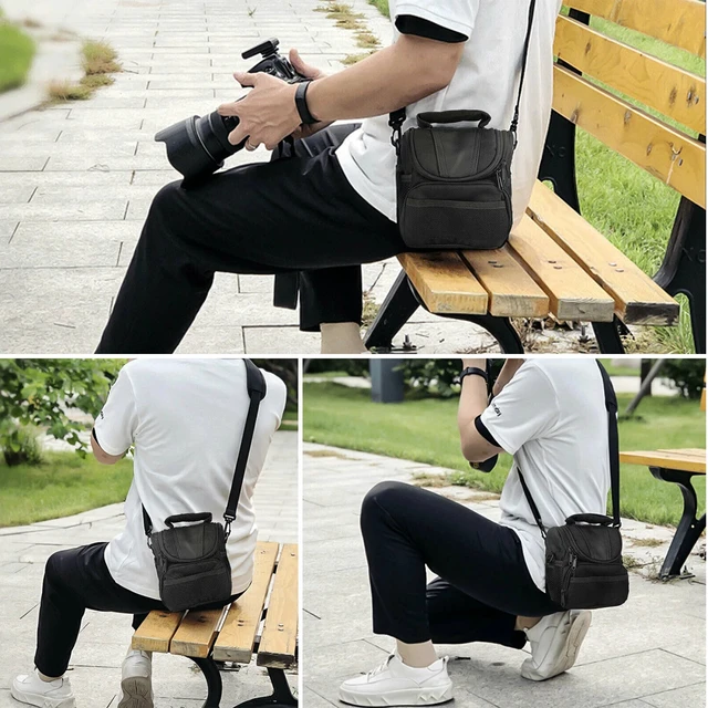 Alt view image 7 of 7 - Camera Backpack Bag Case Shoulder Pouch