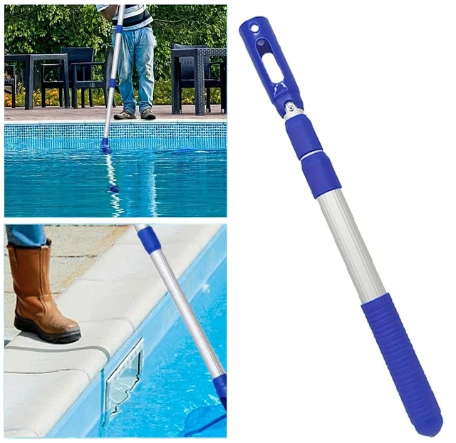 Main image of Telescopic Swimming Pool Pole Aluminium Rod Pool Pole for Connect Net Brushes
