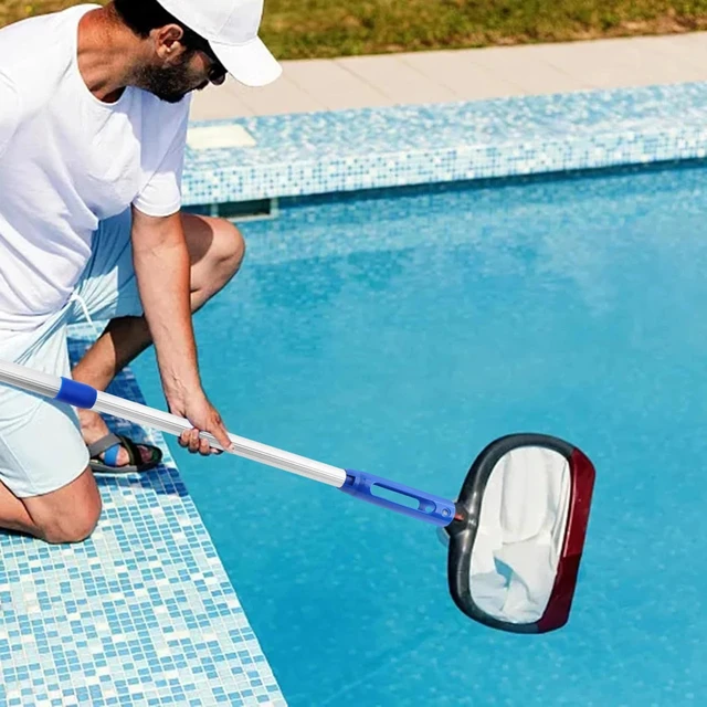 Alt view image 5 of 7 - Telescopic Swimming Pool Pole Aluminium Rod Pool Pole for Connect Net Brushes