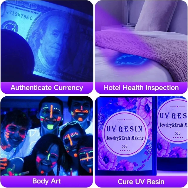 Alt view image 5 of 7 - UV Ultra Violet 51 LED Flashlight Blacklight Light 395 nM Inspection Lamp Torch