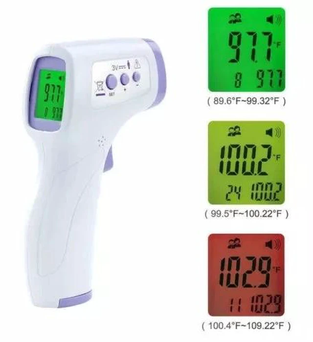 Main image of Large LCD Digital Infrared Thermometer Non-contact Forehead Baby Temperature Gun