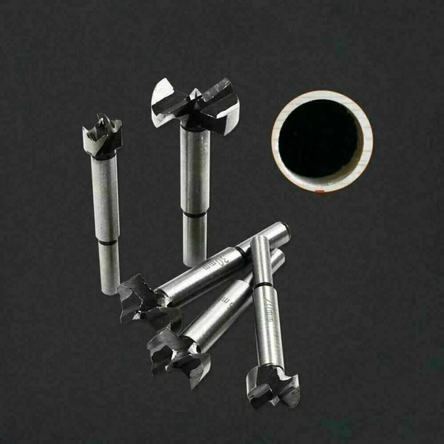 Alt view image 7 of 7 - Drill Bit Set - Forstner 5 piece Professional Woodworking Drill Bit Set - New