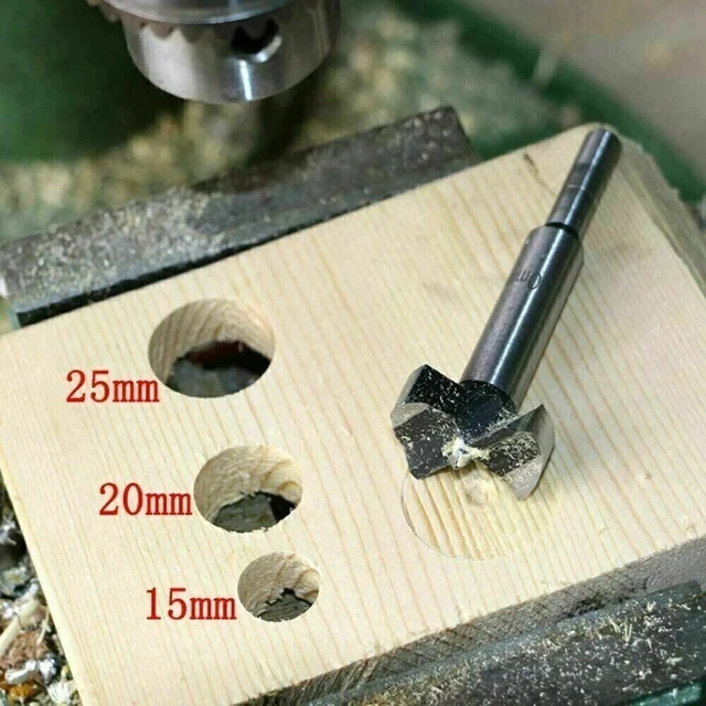 Alt view image 3 of 7 - Drill Bit Set - Forstner 5 piece Professional Woodworking Drill Bit Set - New