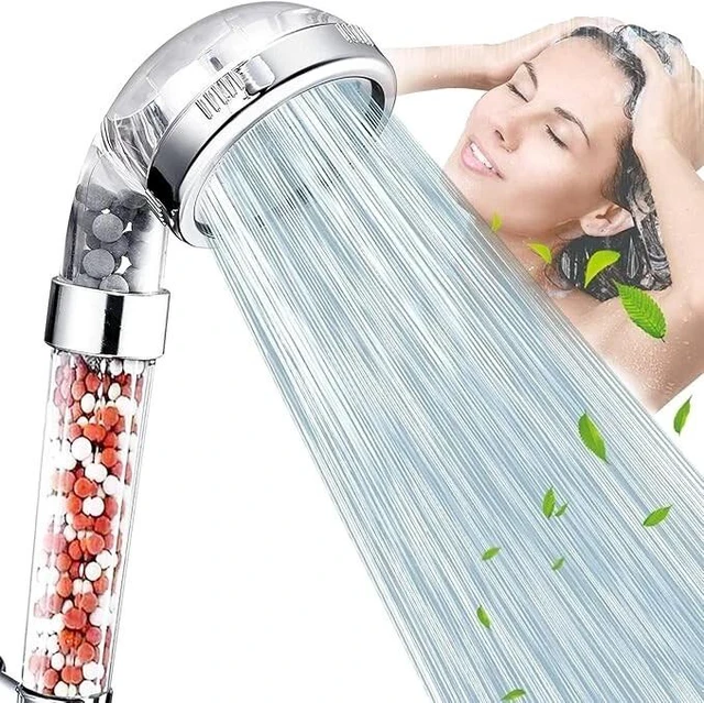 Alt view image 2 of 4 - Shower Head High Pressure 3 Settings Spray Handheld Shower heads with hose 5 Ft