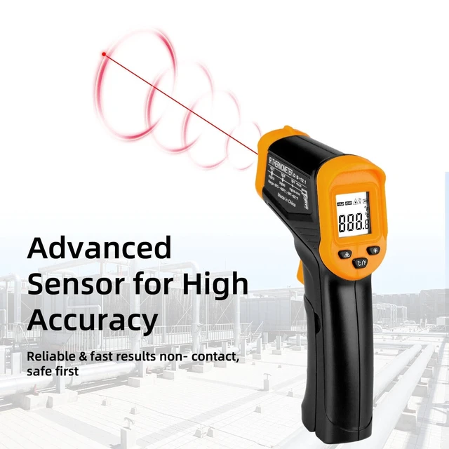 Alt view image 3 of 7 - Digital Infrared Thermometer Temperature Gun Laser IR Cooking -50°C-550°C