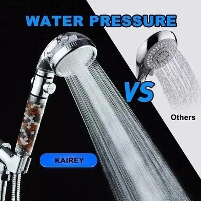 Alt view image 5 of 7 - High Pressure Shower Head 3 Settings Handheld Shower Heads Spray With 5 FT Hose
