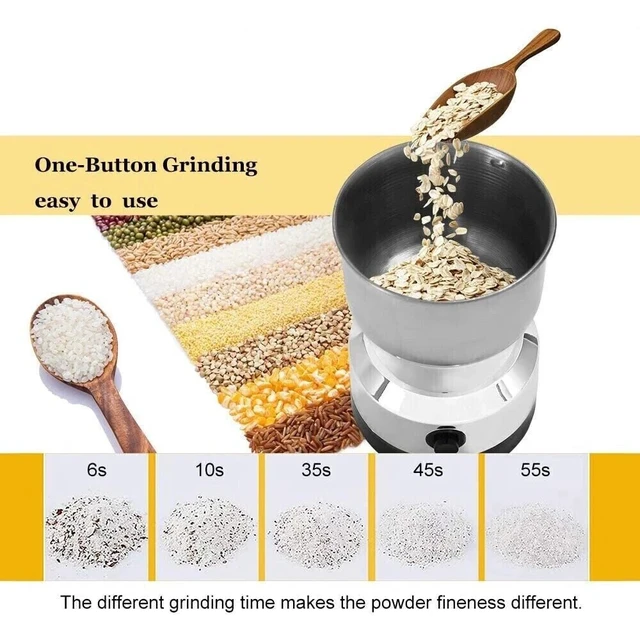 Alt view image 5 of 7 - Coffee Bean Grinder Electric Portable Nut Herb Grind Spice Crusher Mill Blender