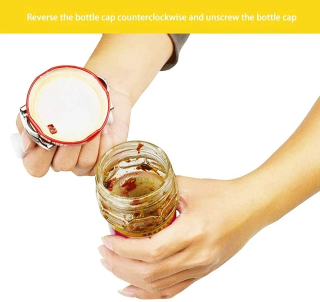 Alt view image 6 of 7 - Jar Lid Bottle Opener Can Adjustable Remover Stainless Steel Twist Off Grip Easy