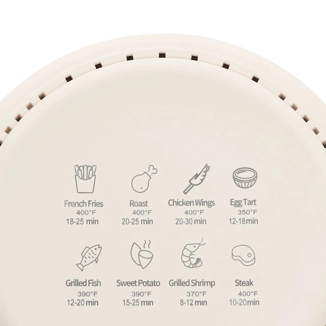 Alt view image 6 of 7 - Glass Air Fryer 4.2L 360° Viewable 1200W 176-392 Airy Fryer
