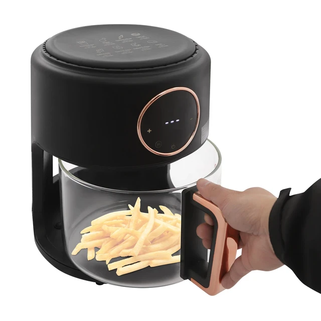 Alt view image 2 of 7 - 4.2L Air Fryer 1200W Touchscreen with Glass Pot 360° View