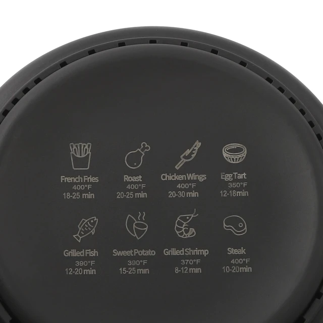 Alt view image 7 of 7 - 4.2L Air Fryer 1200W Touchscreen with Glass Pot 360° View