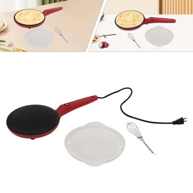 Alt view image 5 of 7 - 600W Electric Crepe Maker, Non-Stick Cooking Surface, Long Handle Design