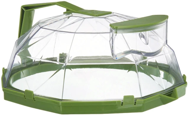Alt view image 6 of 7 - Microwave Splatter Cover Guard w/ Handle For Food, Green