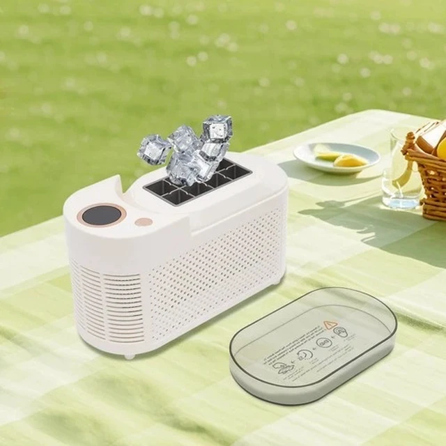 Alt view image 3 of 7 - 8 Cubes Mini Countertop Ice Maker Compact Ice Machine For Car/Travel Ice Maker