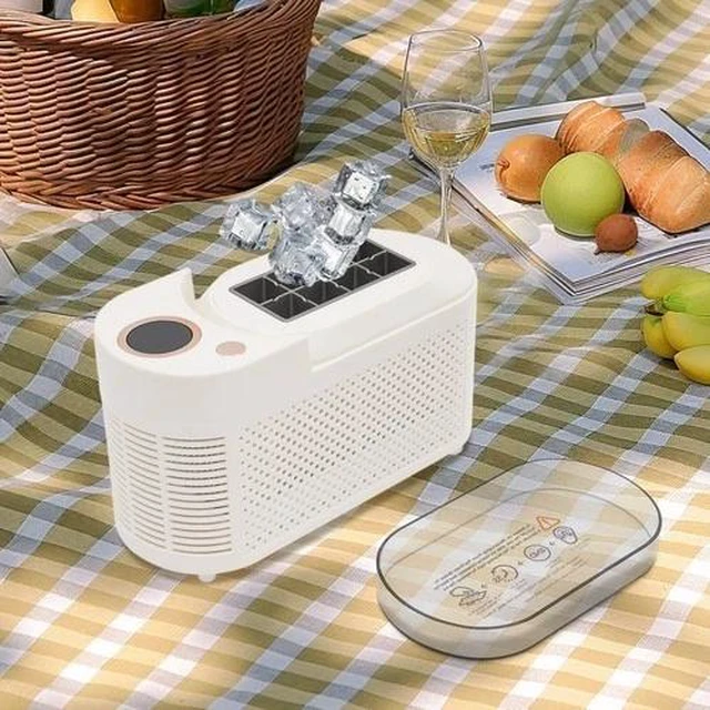 Main image of 8 Cubes Mini Countertop Ice Maker Compact Ice Machine For Car/Travel Ice Maker
