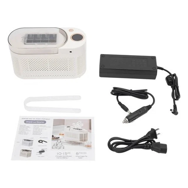 Alt view image 7 of 7 - 8 Cubes Mini Countertop Ice Maker Compact Ice Machine For Car/Travel Ice Maker
