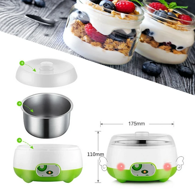 Alt view image 3 of 7 - 1L Inner Yogurt Maker Machine Auto Constant Temperature w/ Stainless Steel Pot