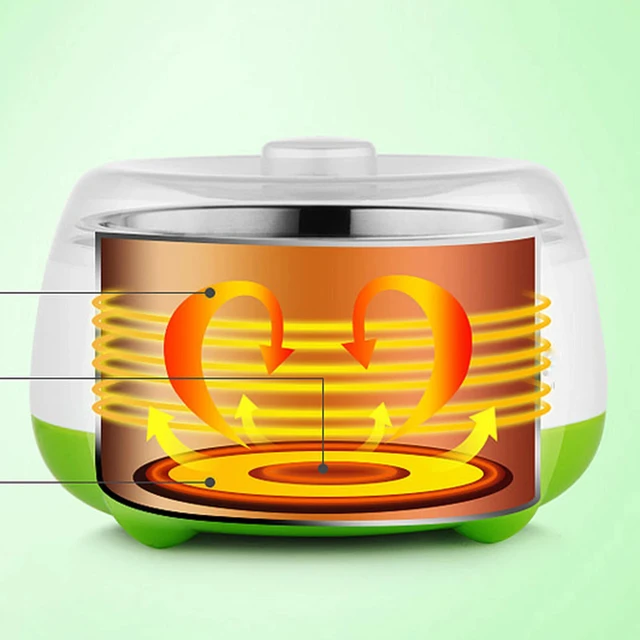 Alt view image 4 of 7 - 1L Inner Yogurt Maker Machine Auto Constant Temperature w/ Stainless Steel Pot