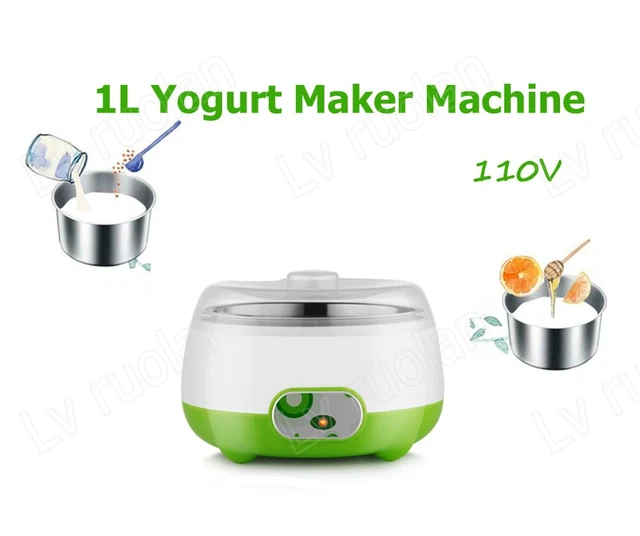 Alt view image 5 of 7 - 1L Inner Yogurt Maker Machine Auto Constant Temperature w/ Stainless Steel Pot