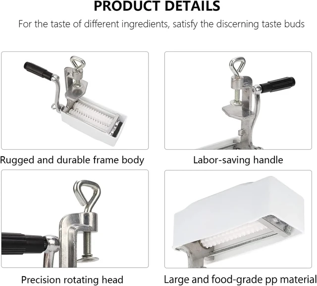 Alt view image 5 of 7 - Hand Crank Meat Tenderizer Tool, Flatten Butcher Cuber Steak Machine Kitchen